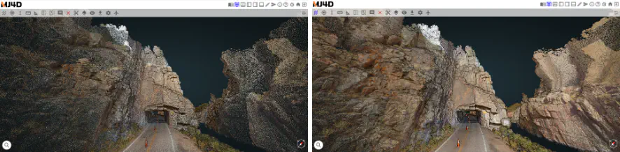 &ldquo;Undensified and densified pointclouds&rdquo;