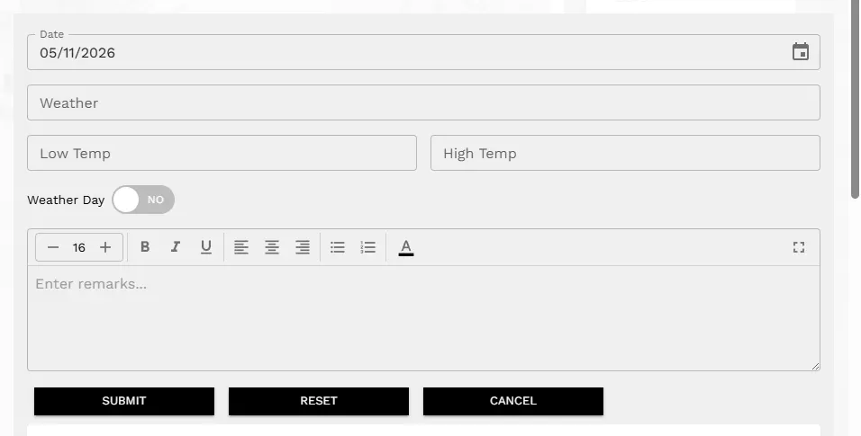appia daily report form submission