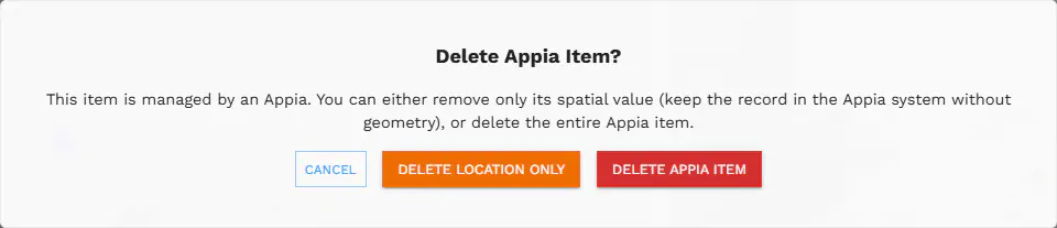 delete options for item posting