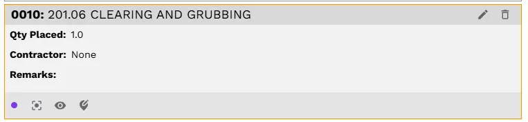 Item Posting edit bar