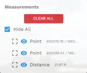 Exmaple Measurements Menu