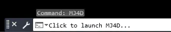 Launch the MJ4D app from AutoCAD using the MJ4D command